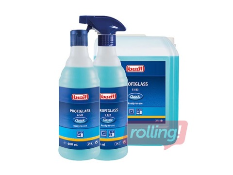 Средство для мытья стекол с антибликовым эффектом и распылителем Buzil G522 Profiglass, 600 мл