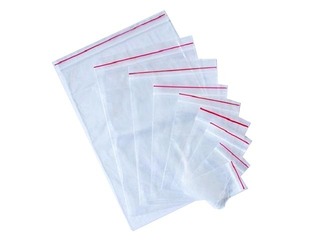 Zip-lock plastic bags 350 x 450 mm, 45 mic, 100 pcs.