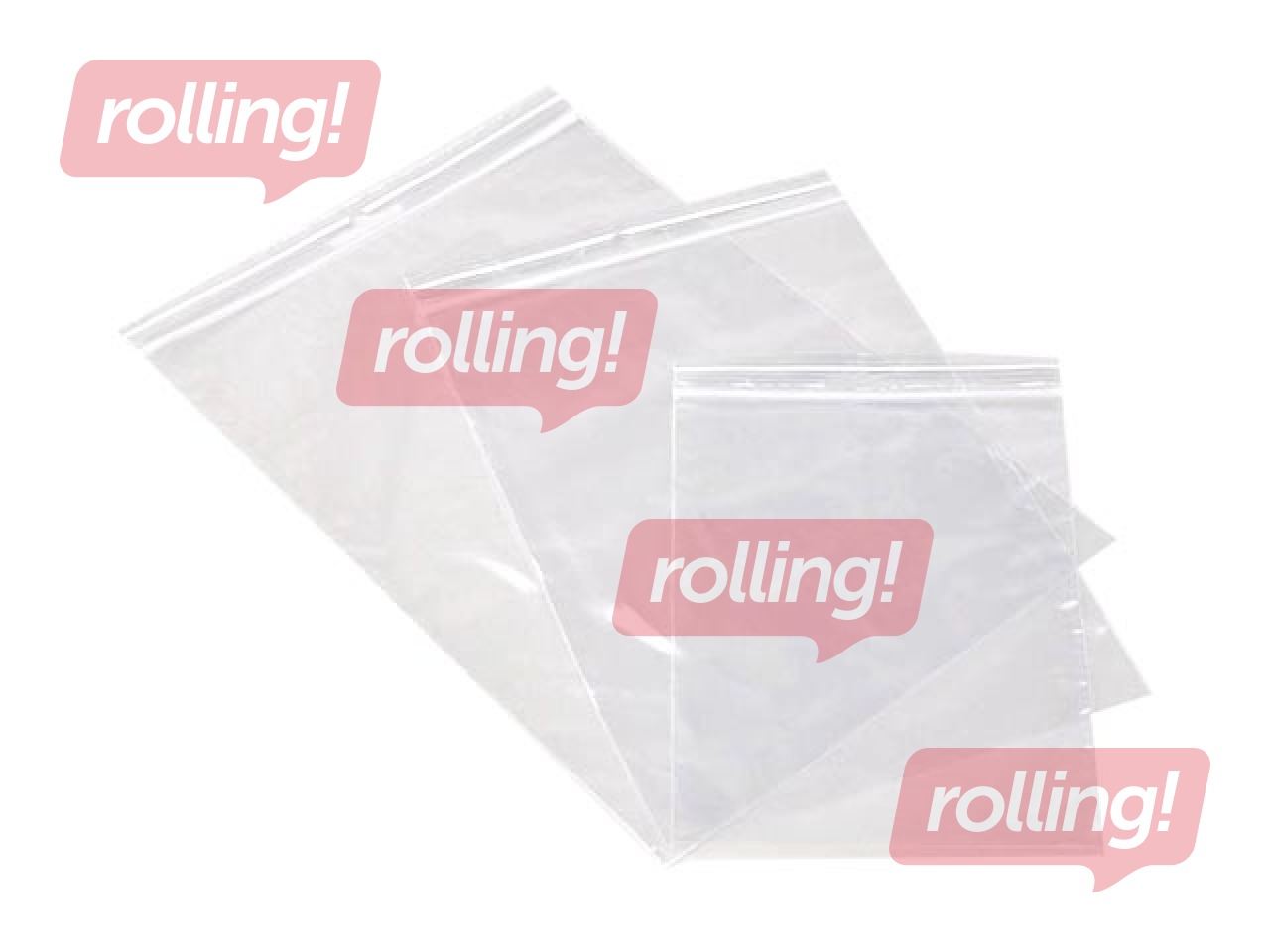 Aizveramie maisiņi 180 x 250 mm, 40 mic, 100 gab.