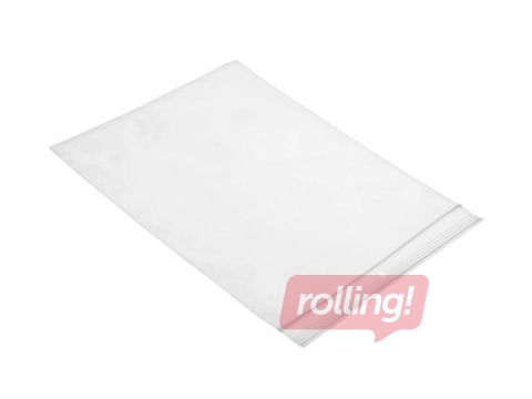 Zip-lock plastic bags 150x200mm, 50 mic, 100 pcs