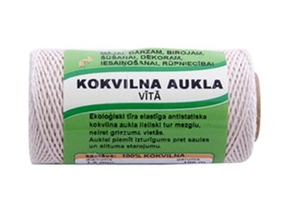 Aukla vīta kokvilnas Tangente, 1.8mm, 100m