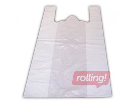 Bags with handles, white, 16x12x30cm, 100 pcs.