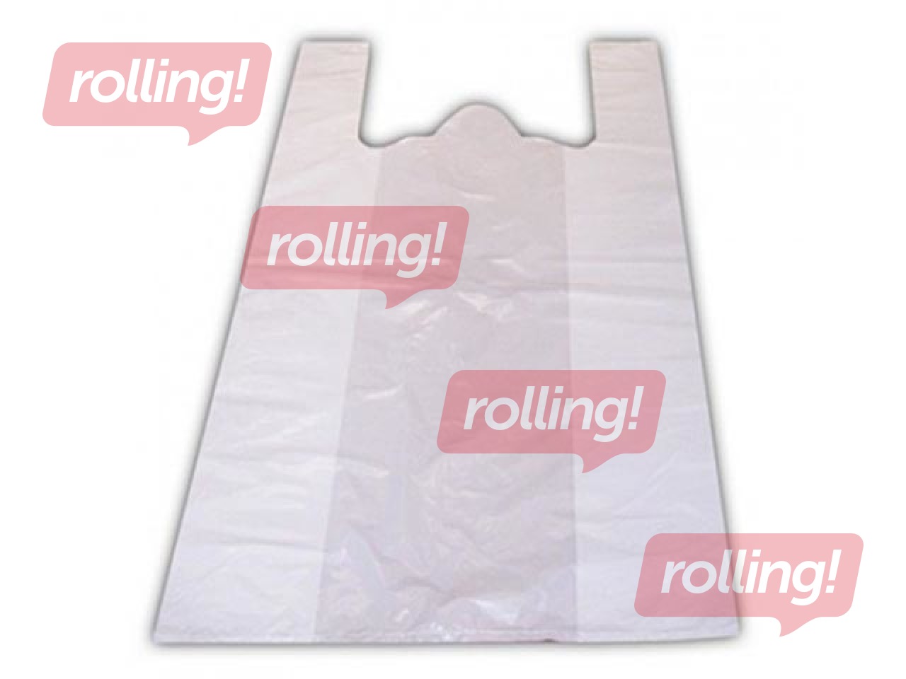 Bags with handles, white, 16x12x30cm, 100 pcs.