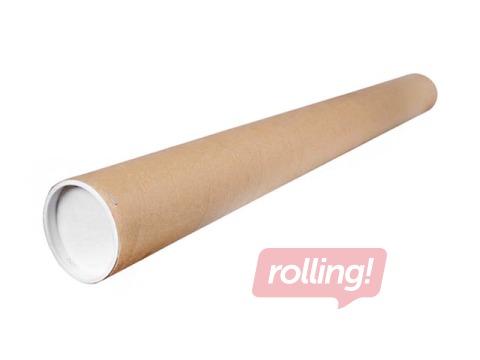 Cardboard cylinder tube 110x2x1050 mm with 2 pcs plastic closures