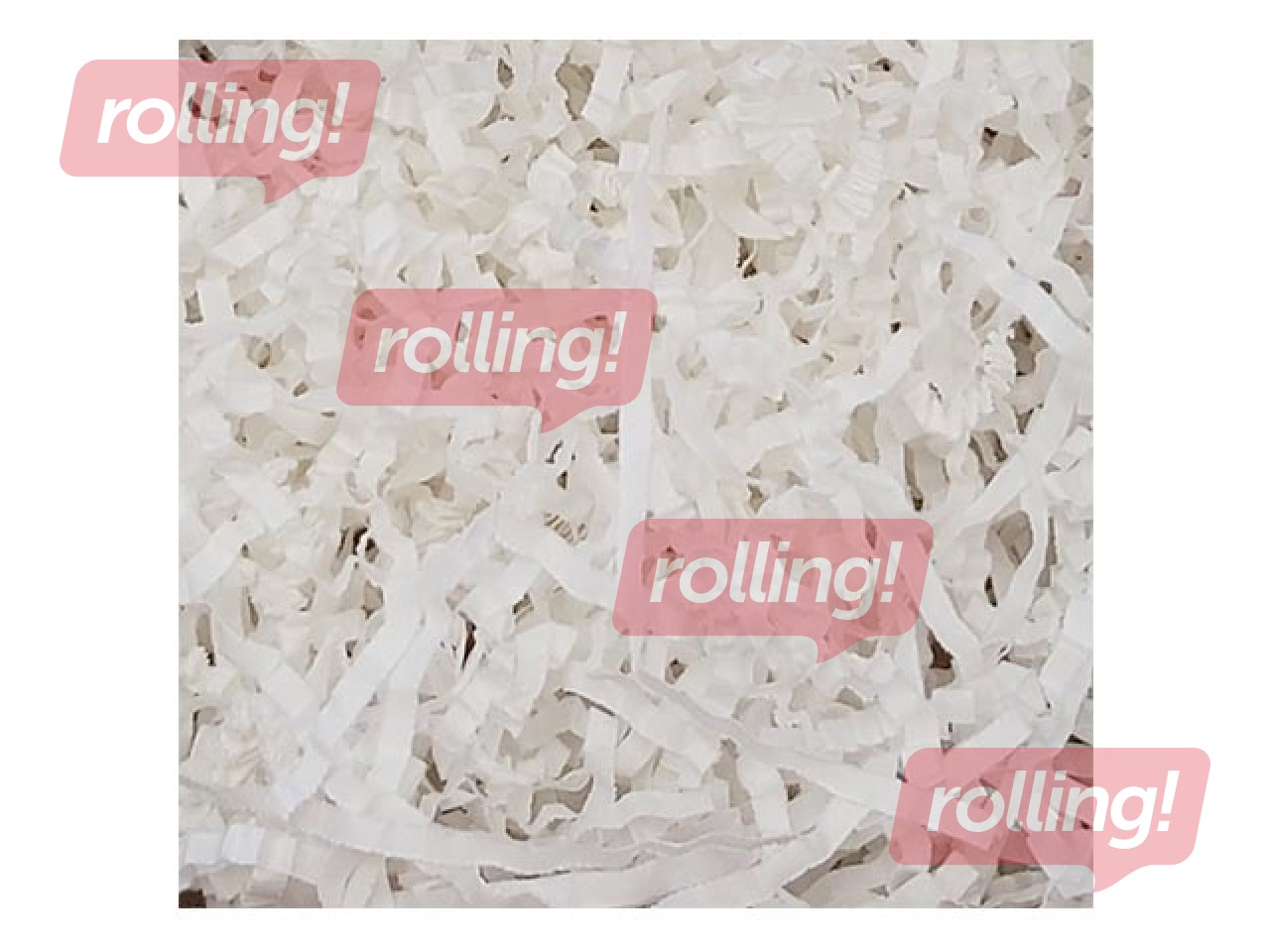 Papīra skaidas 20x20cm, 150 g, baltas