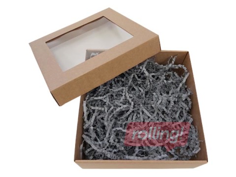 Paper shavings 20x20 cm, 150 g, grey