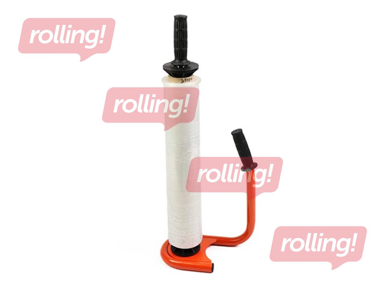 Pallet film unwinder for 50 cm films, orange