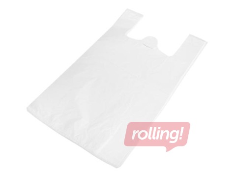 Bags with handles, white, 35×16×64cm, 100 pcs.