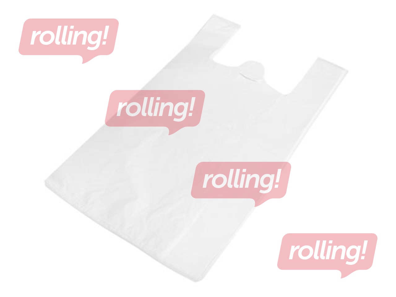 Bags with handles, white, 35×16×64cm, 100 pcs.
