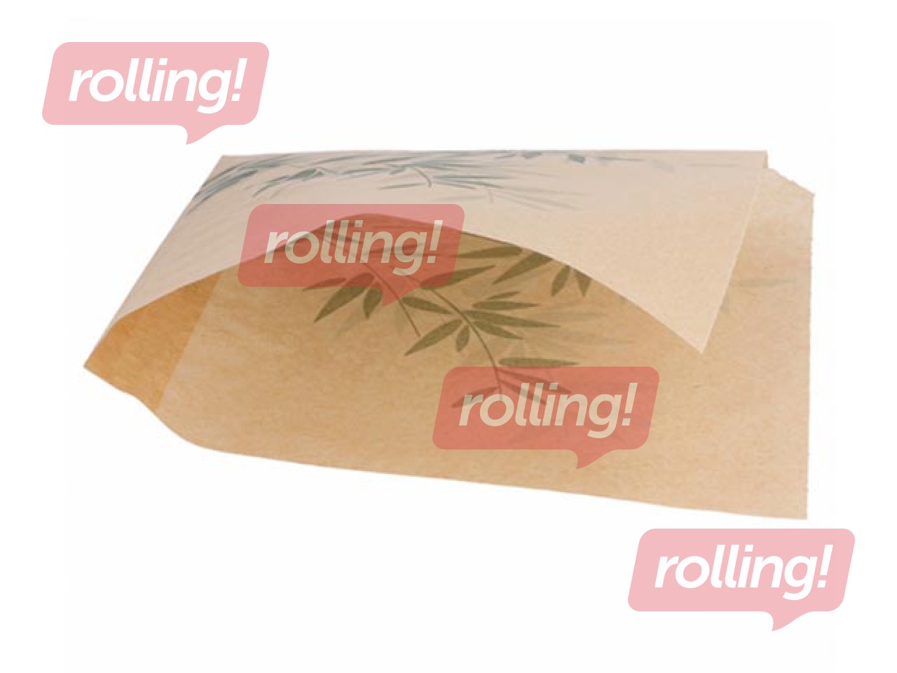 Suupistekotid Feel Green, 160x165mm, paber, kahe lahtise servaga, 100 tk