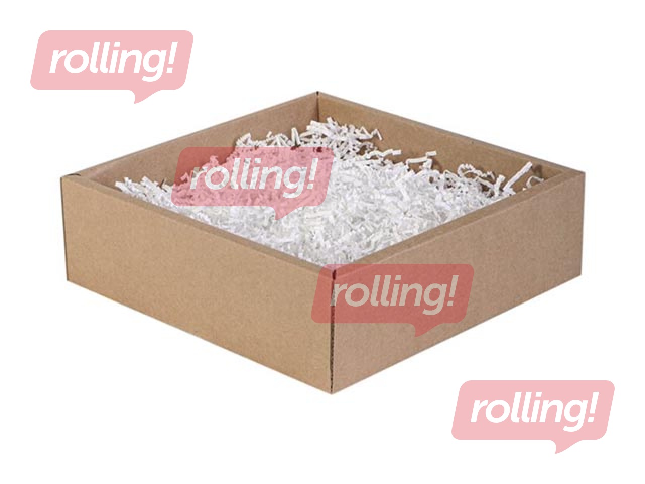 Бумажная стружка 2 мм, 1 кг, белая