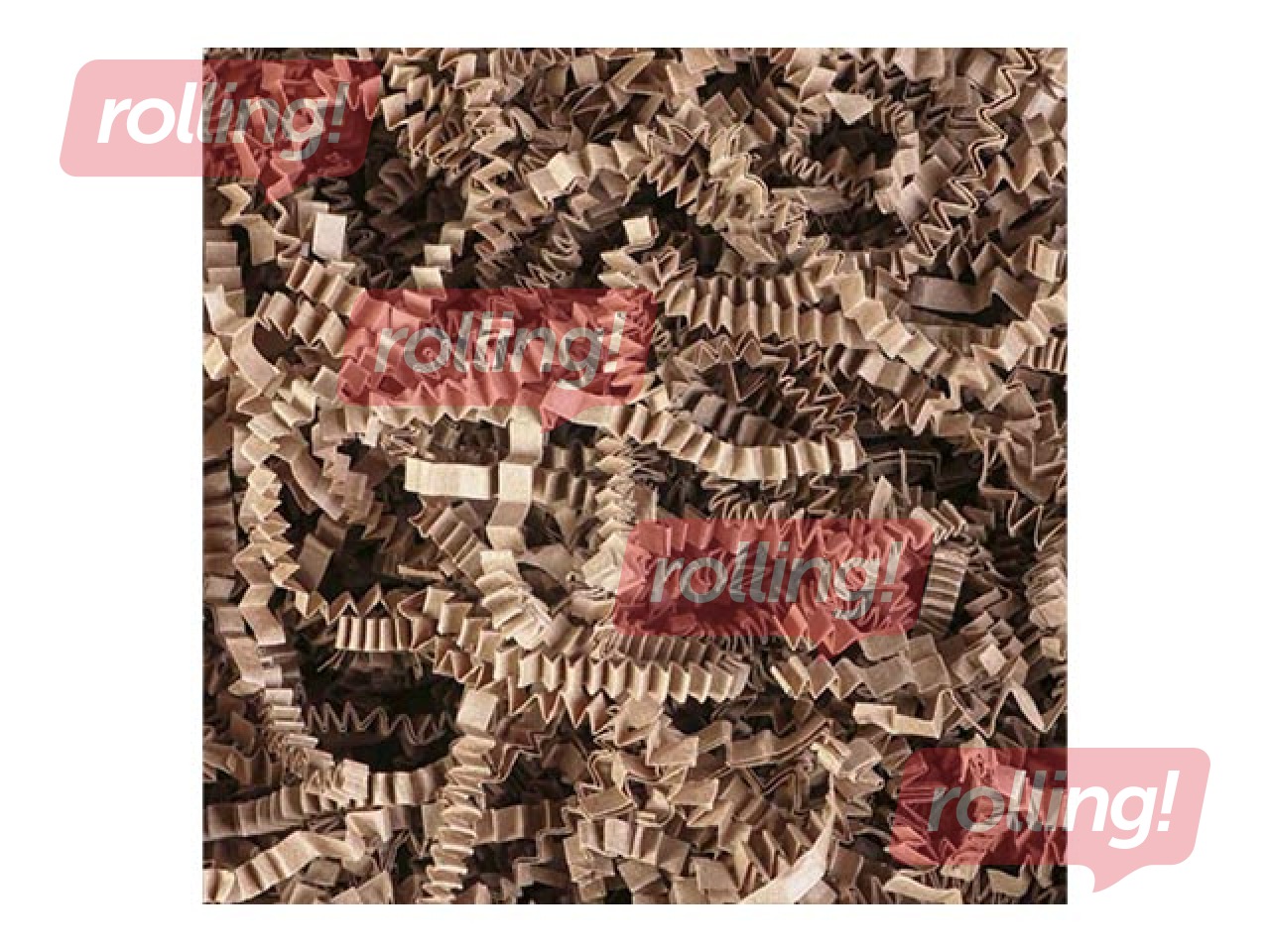Papīra skaidas 2 mm, 1 kg, brūnas