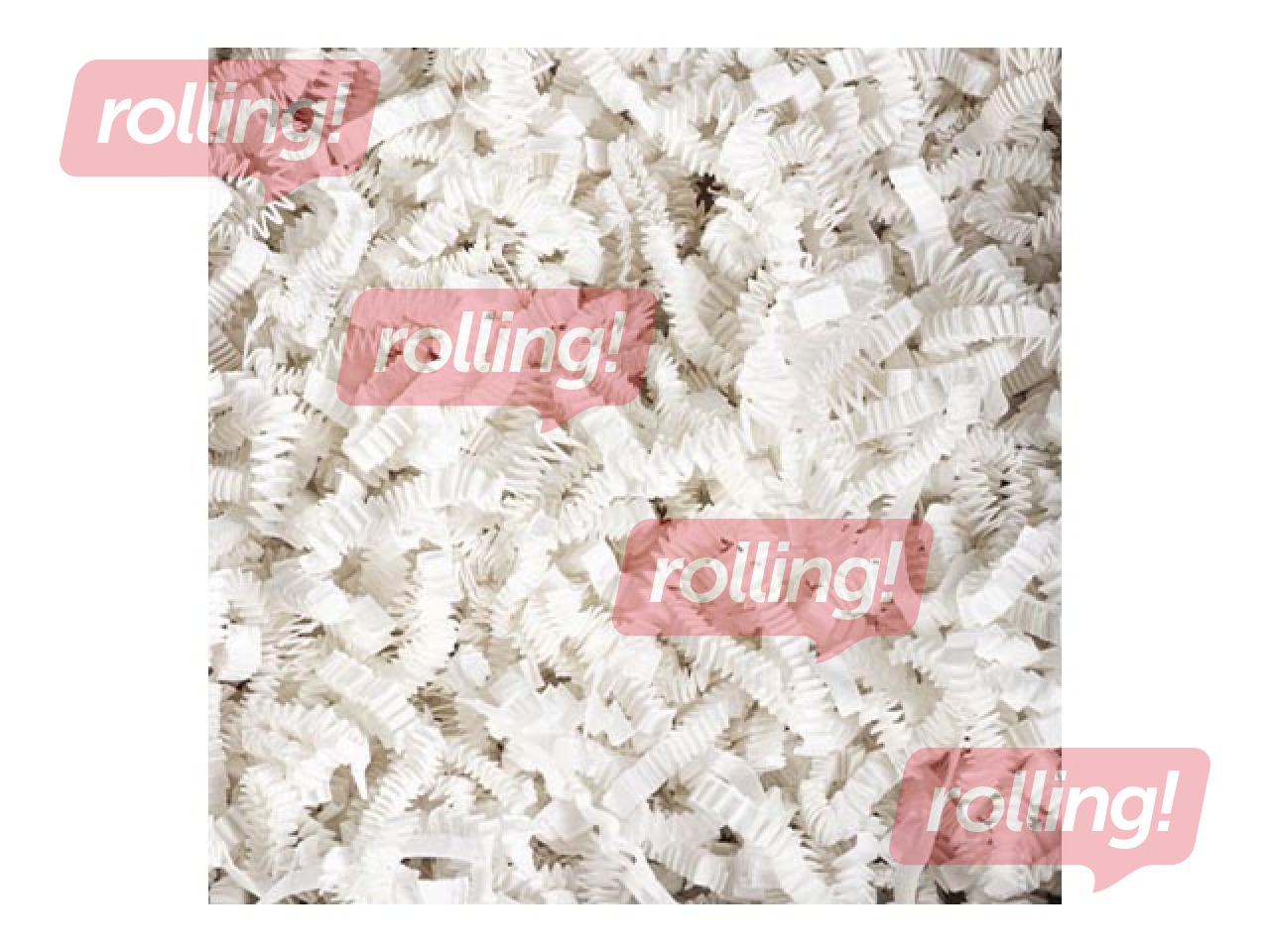 Paberilaastud 4 mm, 1 kg, valge