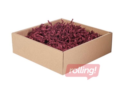 Paper shavings 4 mm, 1 kg, bordeaux