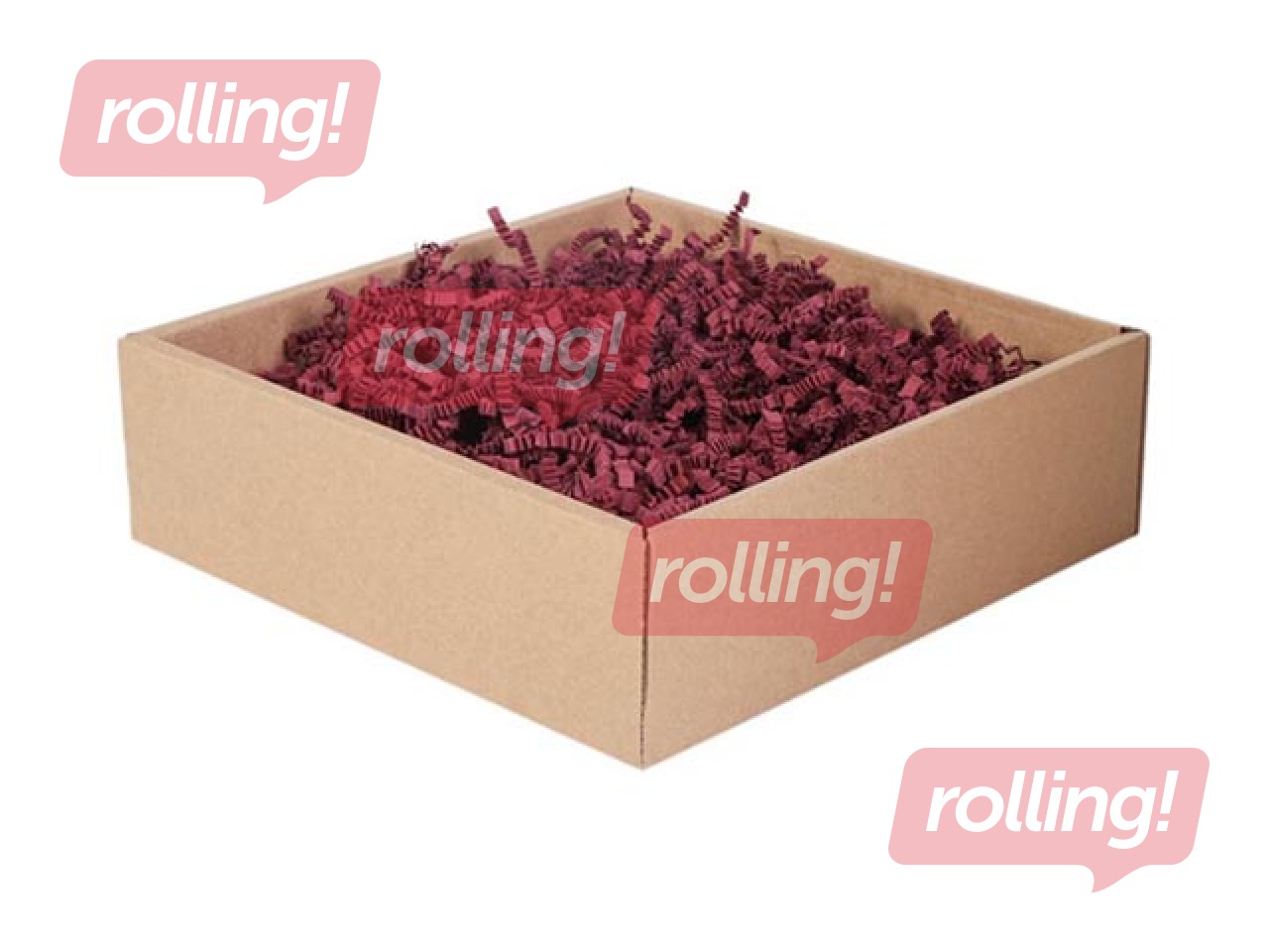 Paper shavings 4 mm, 1 kg, bordeaux