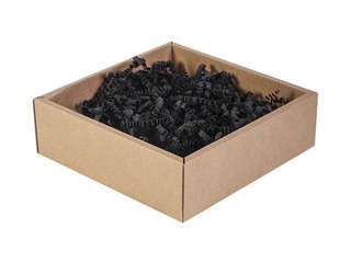 Paper shavings 4 mm, 5 kg, black