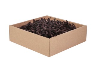 Paper shavings 4 mm, 1 kg, dark brown