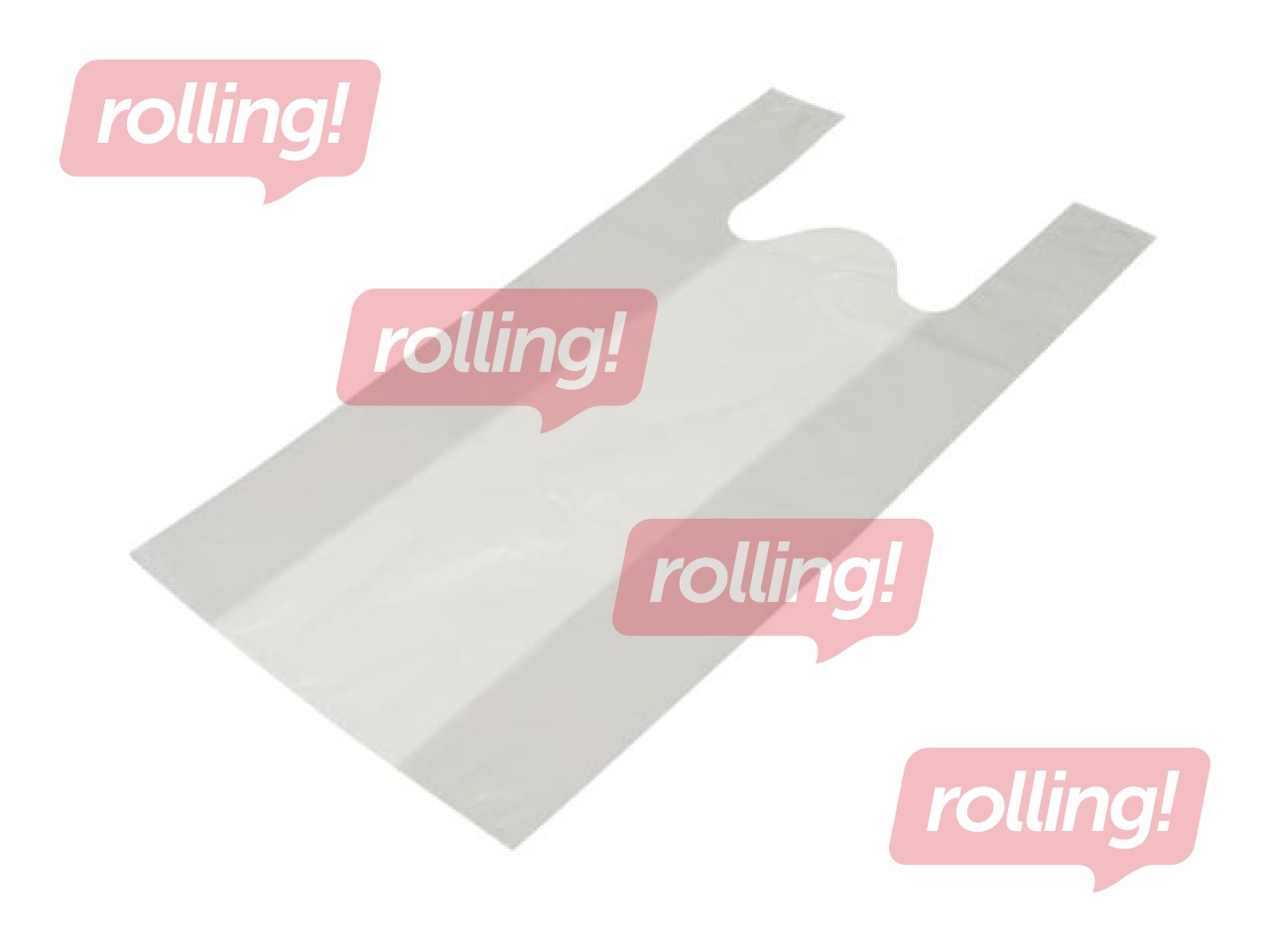 Мешки с ручками, белые, 44x22x75см, 50 микрон, 25 шт.