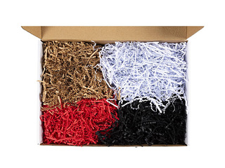 Crinkle paper, 4 colours, 3mm, 4x50g