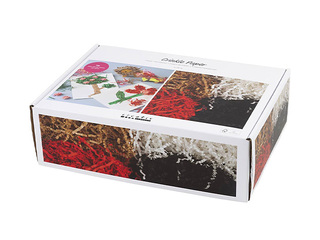 Crinkle paper, 4 colours, 3mm, 4x50g