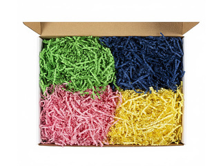 Бумажная стружка, 4 цвета, 3mm, 4x50g