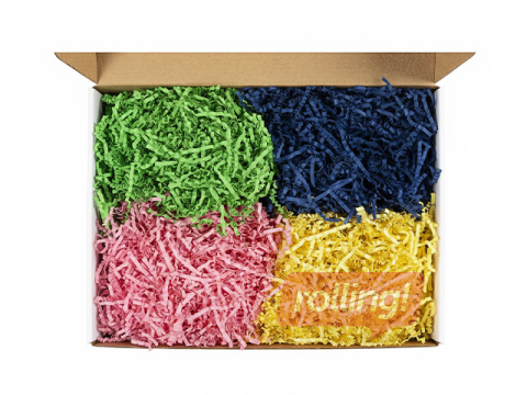 Paberiribad, 4 värvi, 3mm, 4x50g