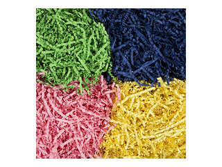 Paper shreds, 4 colours, 3mm, 4x50g