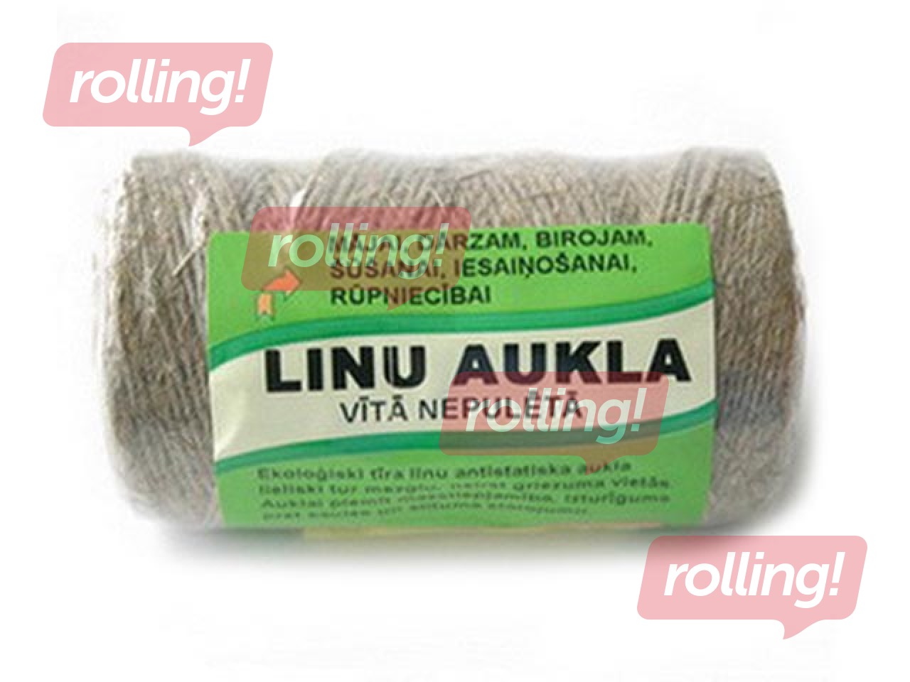 Aukla vīta linu, nepulēta Tangente, 1.5 mm, 100 m