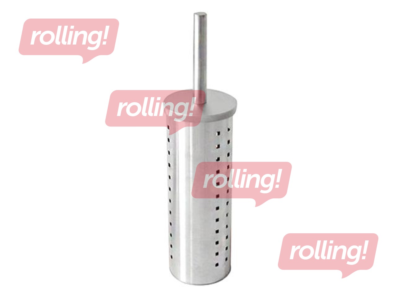 Toilet brush with holder Toro, metalic