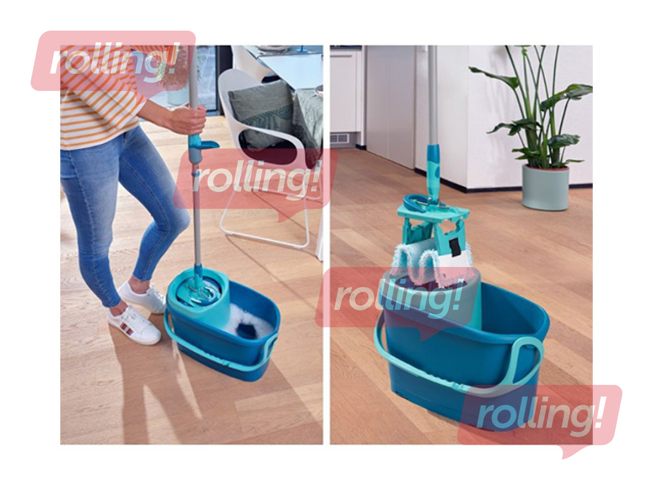 OUT Põrandapuhastuskomplekt Leifheit, Clean Twist M Ergo+Power Cleaner 1l