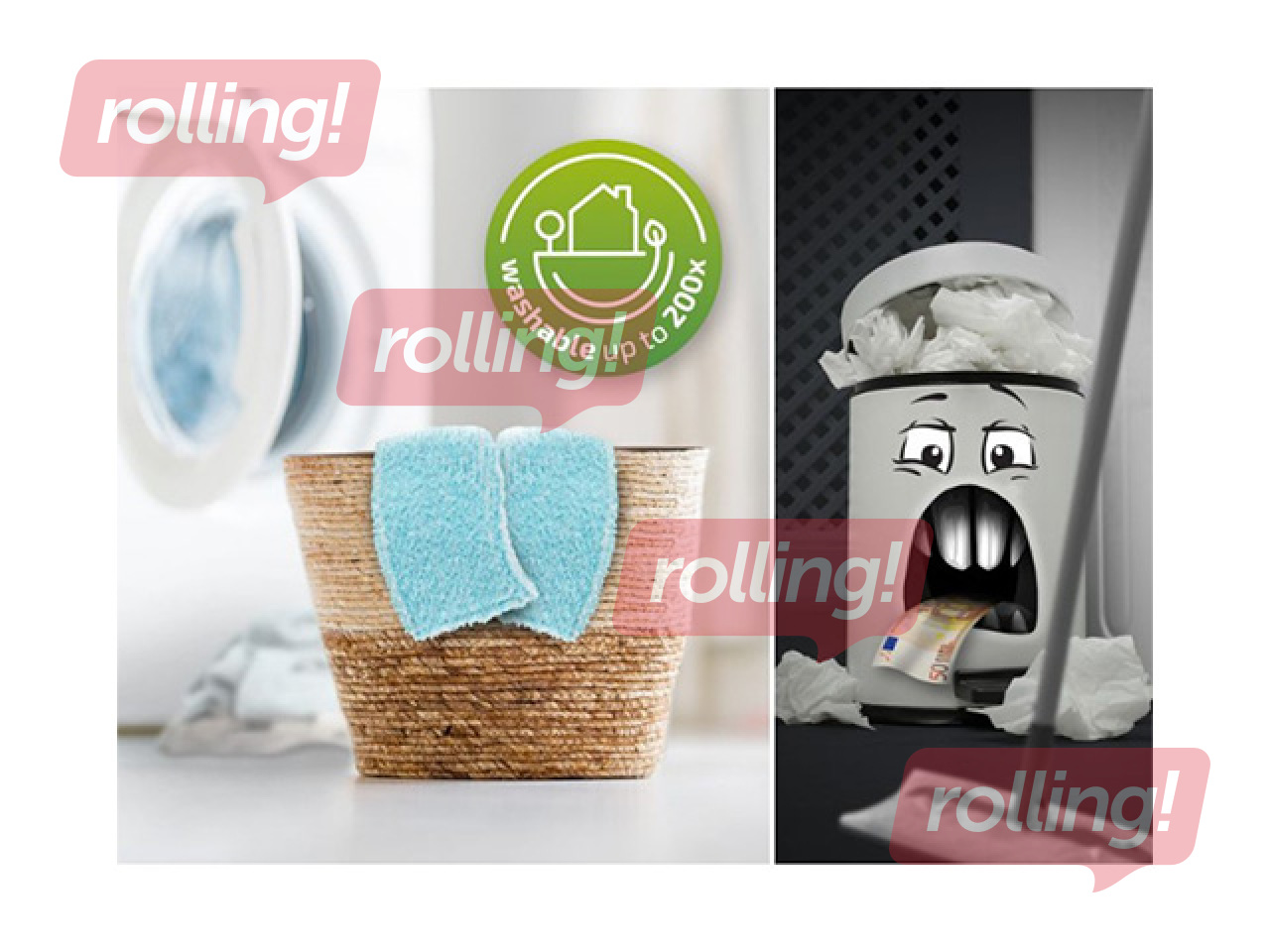 OUT Põrandapuhastuskomplekt Leifheit, Clean Twist M Ergo+Power Cleaner 1l