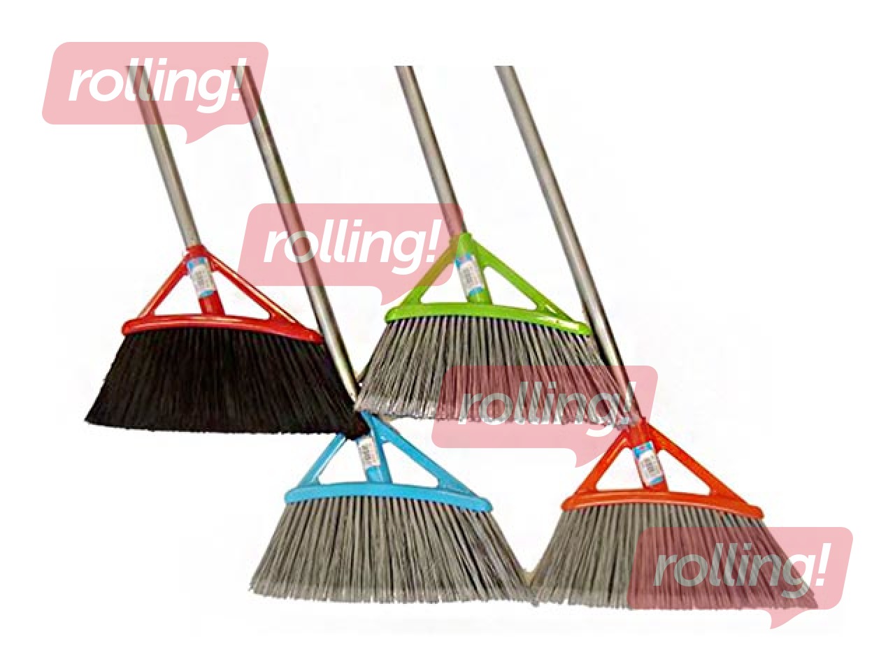 Уличная щётка Garden с ручкой, разные цвета