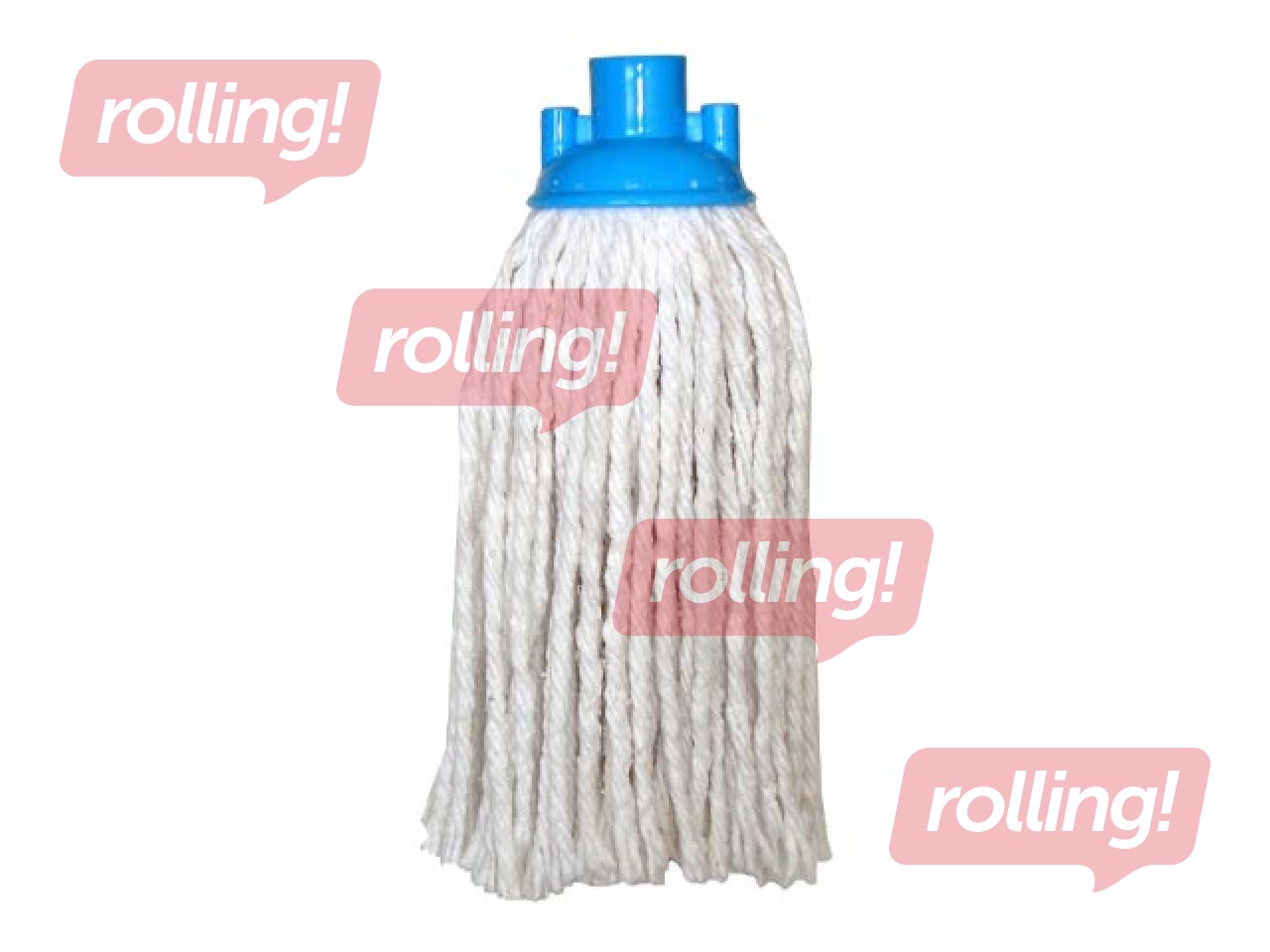 Mop, frillidega, puuvillane, valge, 120g, 23cm