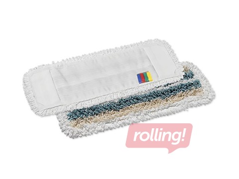 Multi-fiber mop with pockets, 40cm