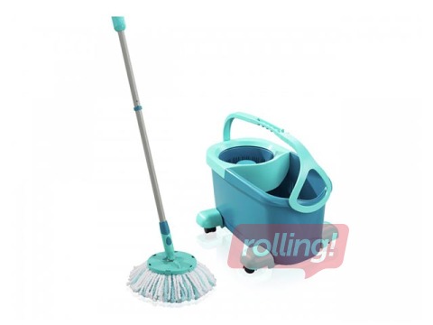Grīdas uzkopšanas komplekts Leifheit, Clean Twist Disc Mop Ergo Mobile, uz ritenīšiem