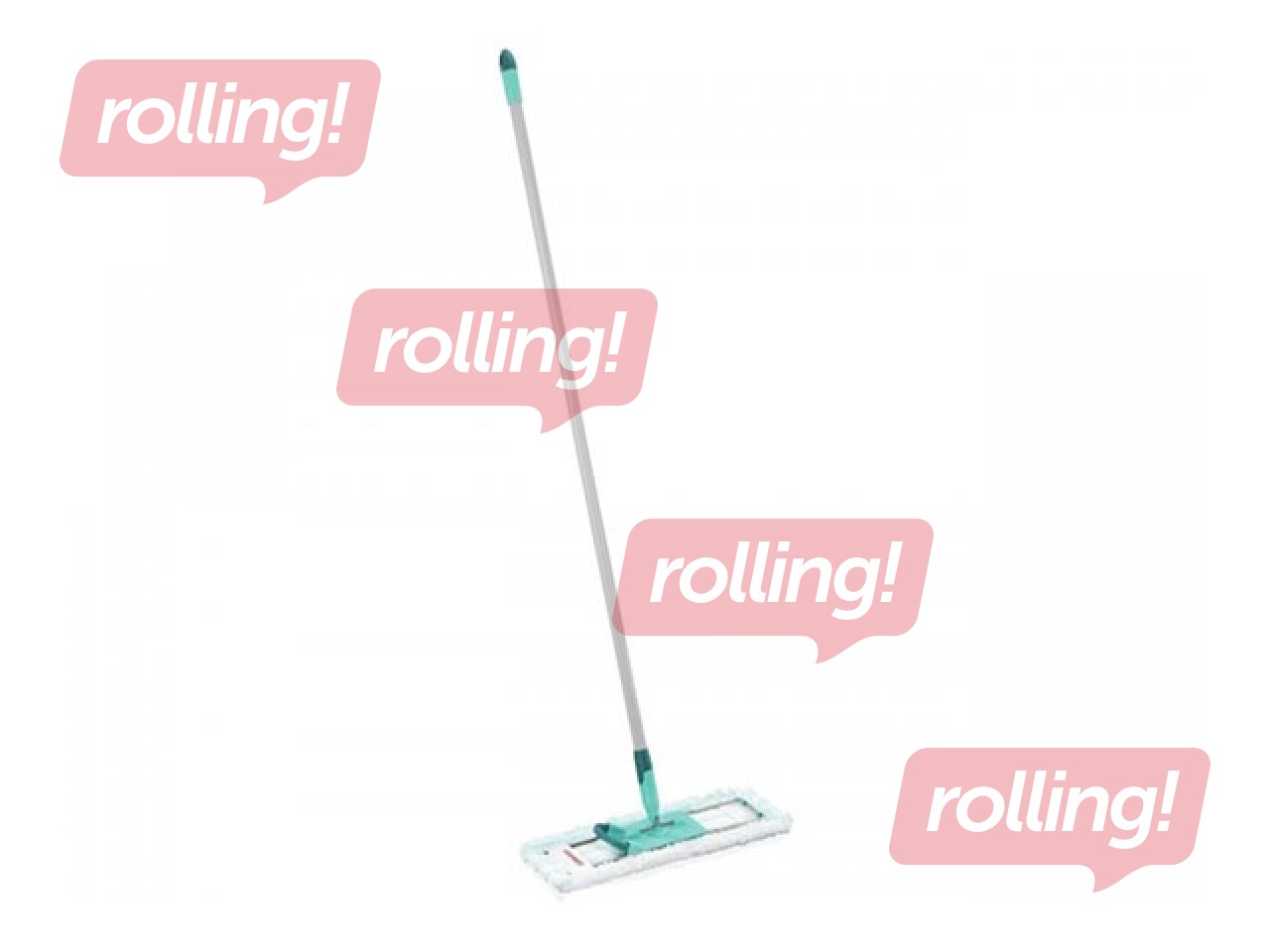Floor brush with steel handle Leifheit Profi XL Micro duo, 42 cm
