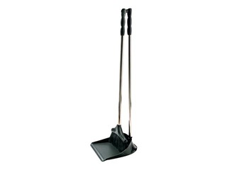Birste ar liekšķeri garā kātā, melna, 83cm