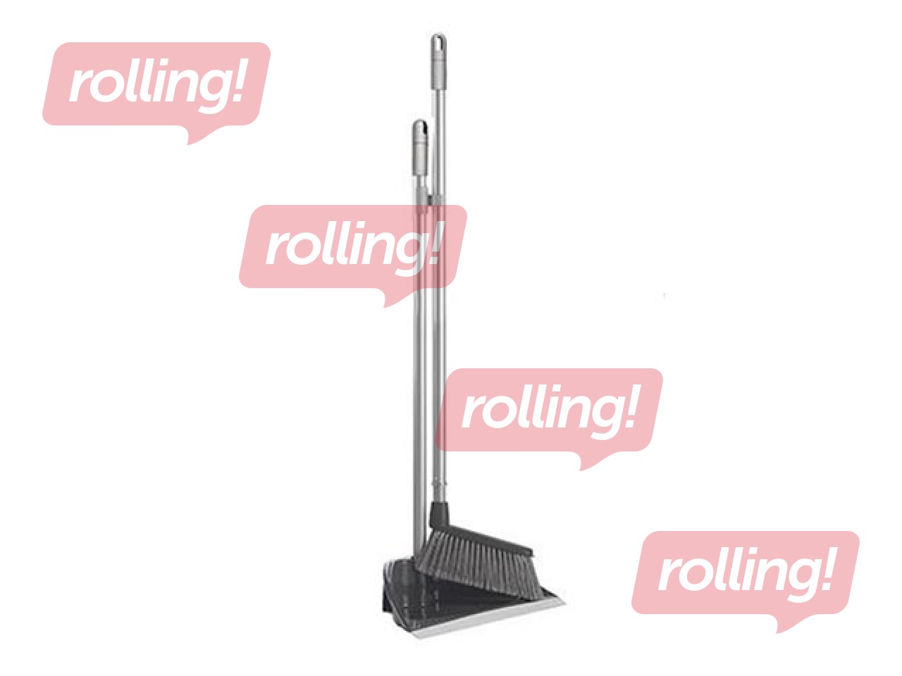 Kühvel ja hari keskmise pikkusega varrega HBC, hall