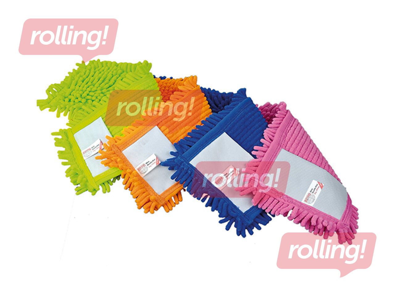 Microfiber mop, with pockets, 40x14cm