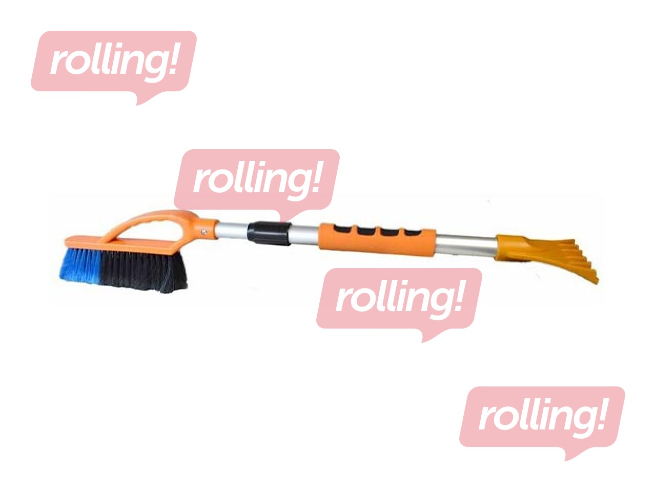 Extendable snow brush and scraper, 760-1040mm