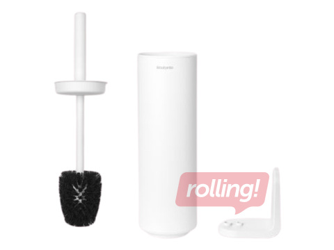 Туалетная щетка с держателем MindSet Mineral, белая