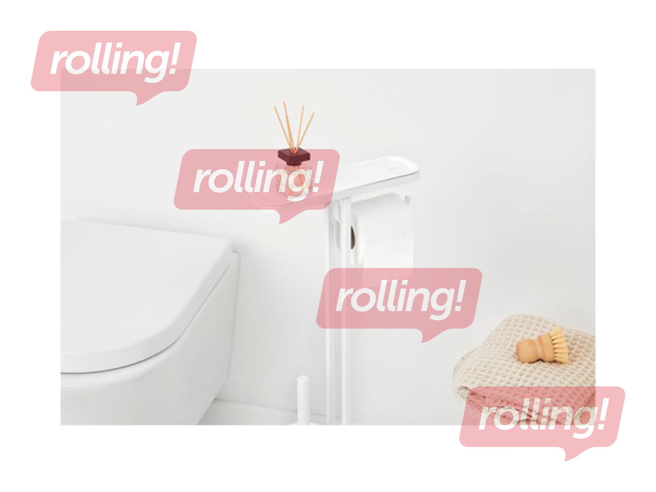 Toilet accessory stand Brabantia, MindSet, white