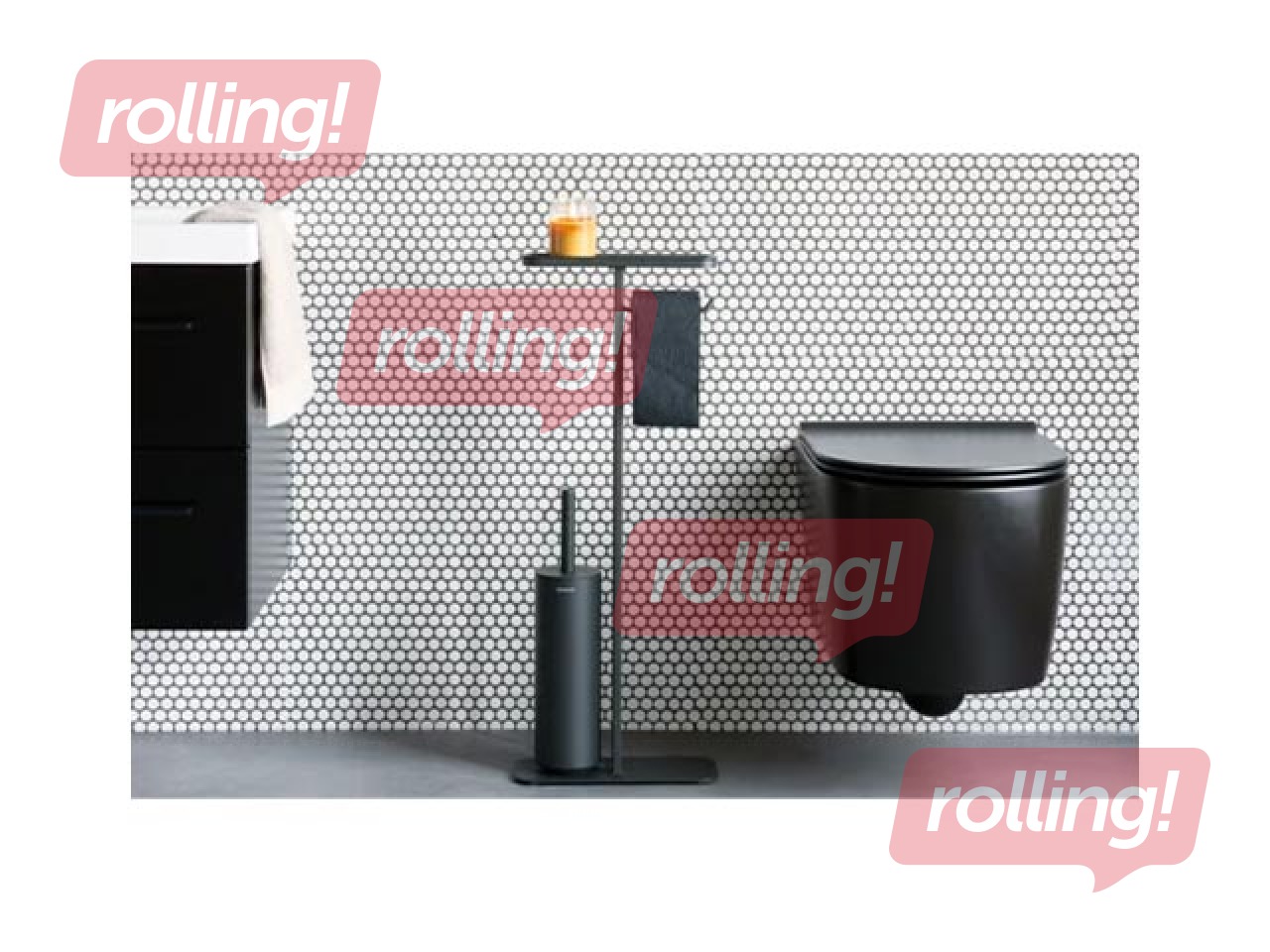 Tualetitarvete hoidja Brabantia, MindSet, must