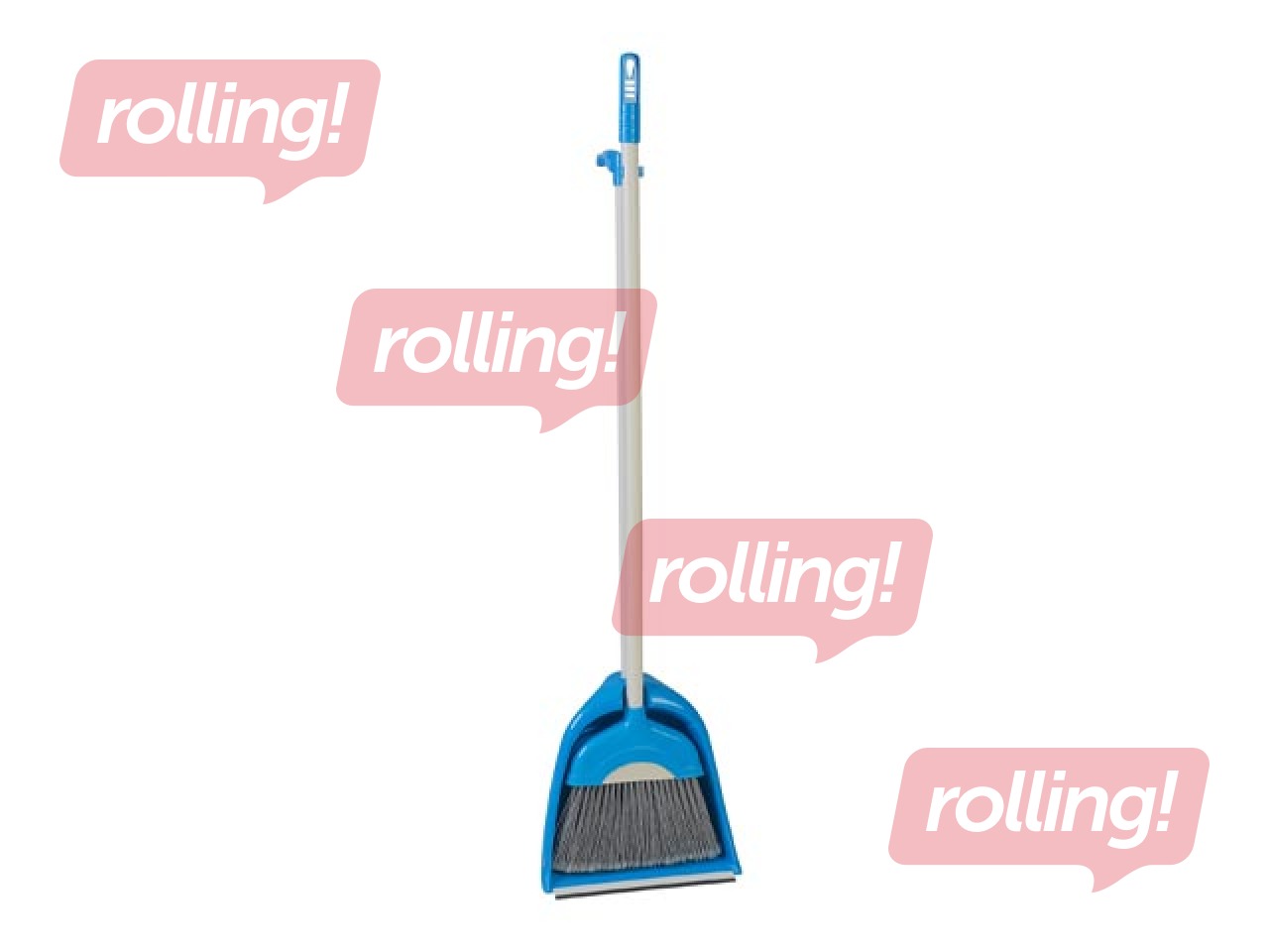 Keskmise pikkusega varrega harja- ja kühvlikomplekt Karizma, erinevad värvid