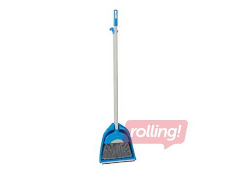 Medium-Handled Broom and Dustpan Set Karizma, Assorted Colors