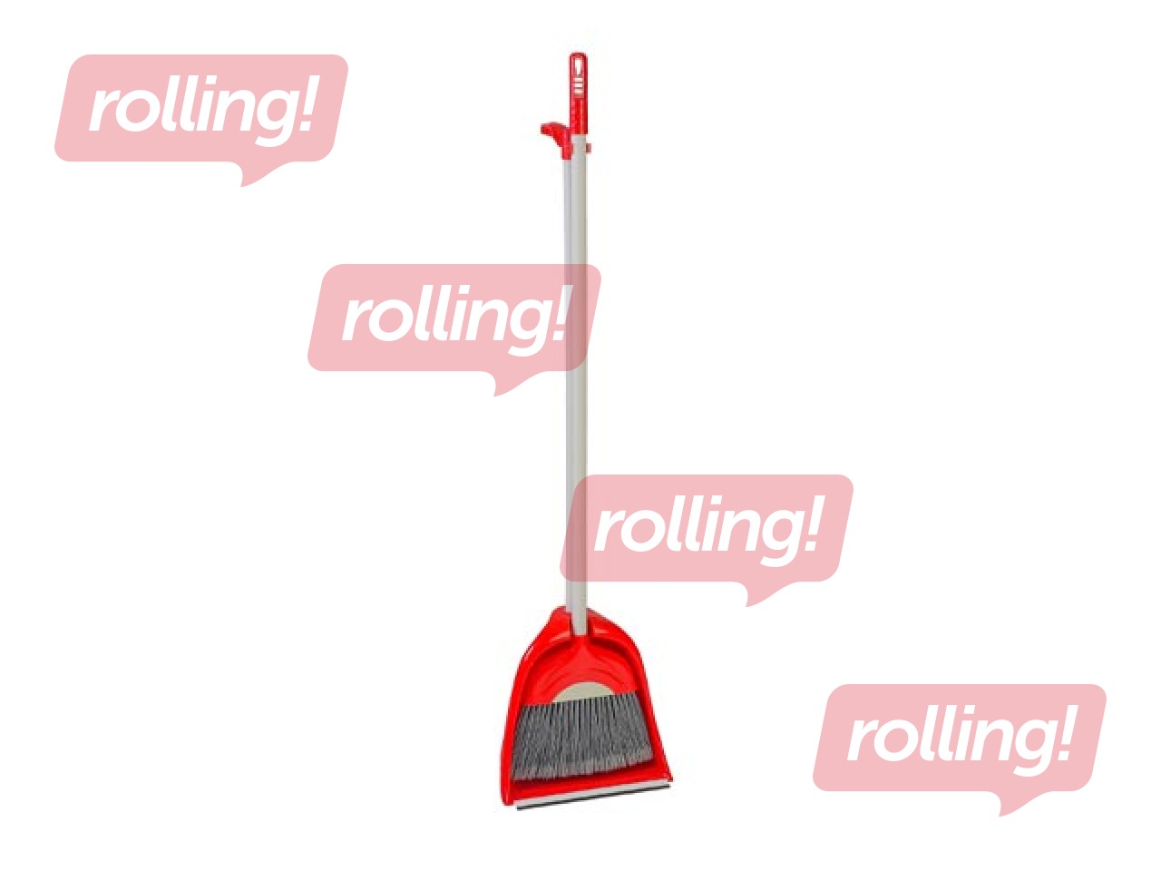 Medium-Handled Broom and Dustpan Set Karizma, Assorted Colors