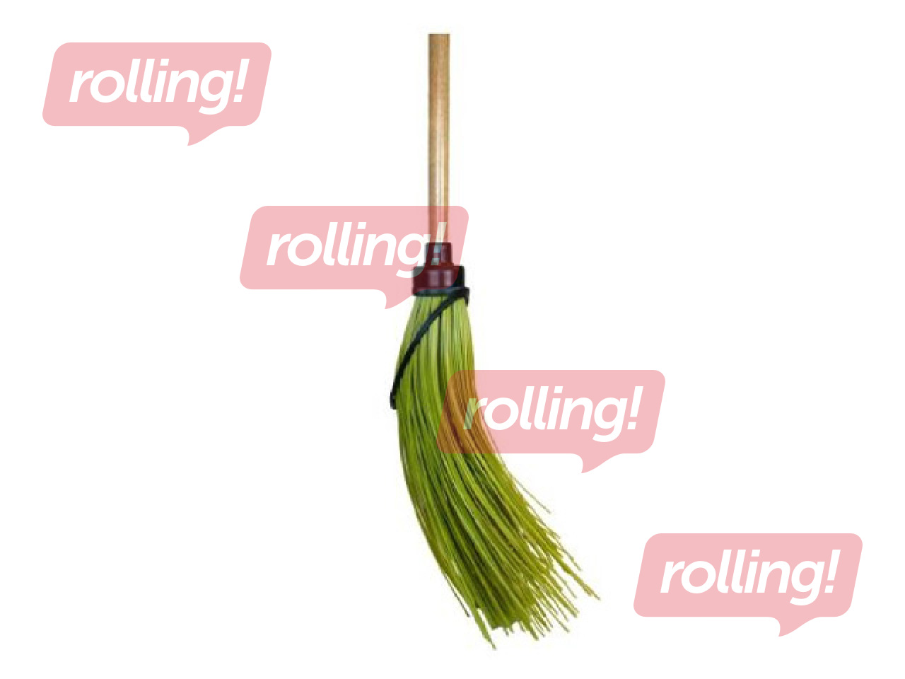 Outdoor broom Hortus, Round, Green, 150cm