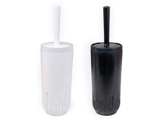 Toilet brush Herevin, plastic, with holder, black or white