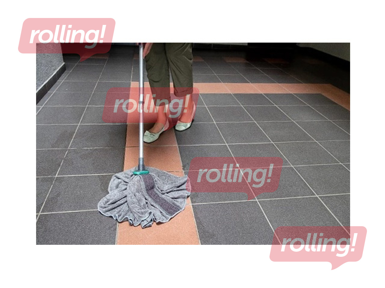 Mop York Eco Ego, Rubi Circular, microfiber, with telescopic handle, 130cm