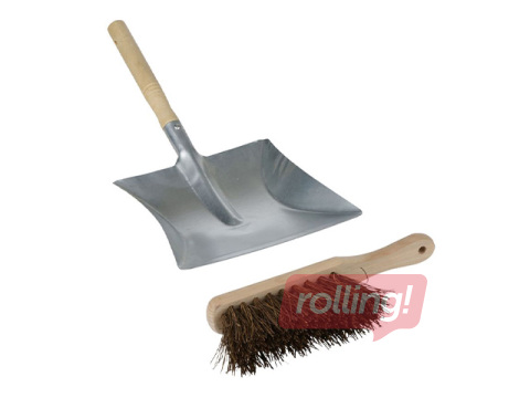 Dustpan and brush set Kinzo, metal